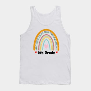 6th Grade Rainbow Tank Top